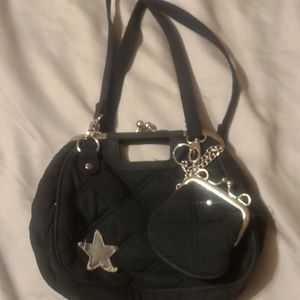 Black purse and coin clutch